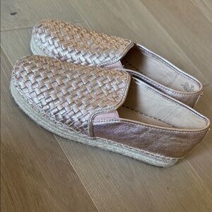 Women's Metallic Espadrille Loafers